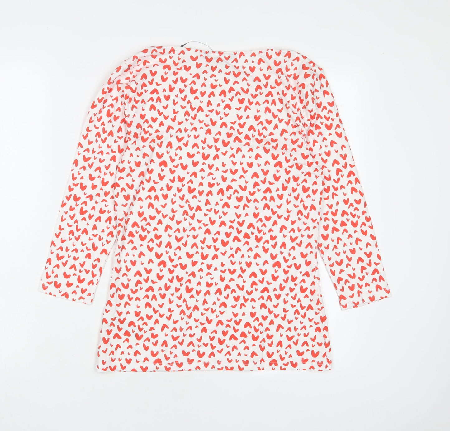 Womens UK Size 10 Marks and Spencer Red Basic T-Shirt