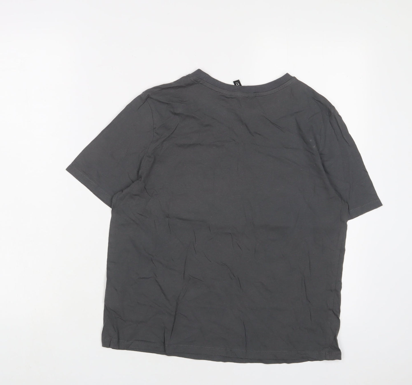 Womens UK Size S H&M Grey Basic T-Shirt