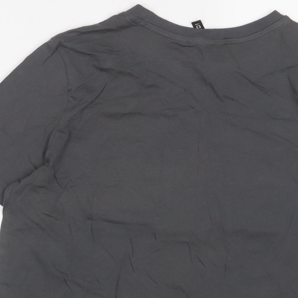Womens UK Size S H&M Grey Basic T-Shirt