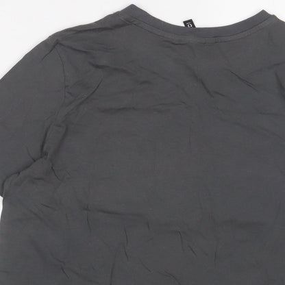 Womens UK Size S H&M Grey Basic T-Shirt