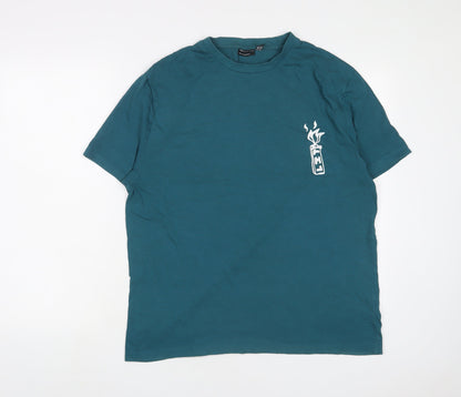 Mens UK Size M ASOS Blue  T-Shirt
