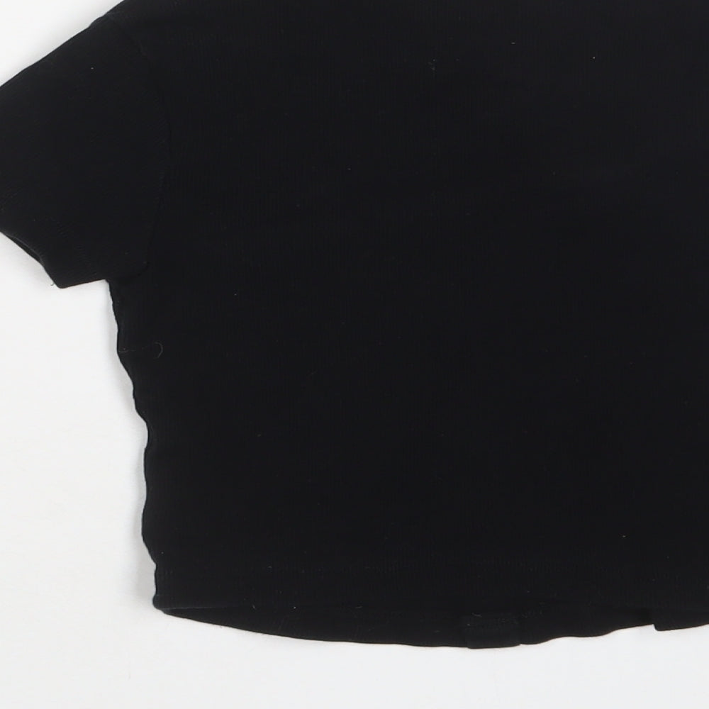 Womens UK Size 8 ASOS Black Basic T-Shirt
