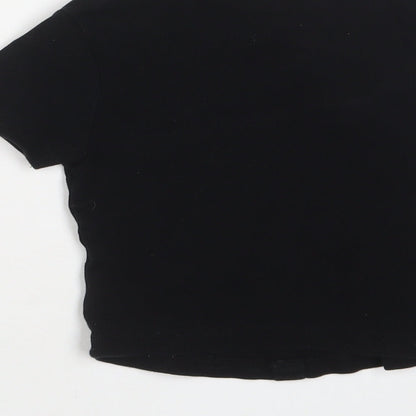 Womens UK Size 8 ASOS Black Basic T-Shirt