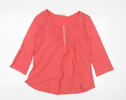Womens UK Size 10 Pomodoro Pink Basic T-Shirt