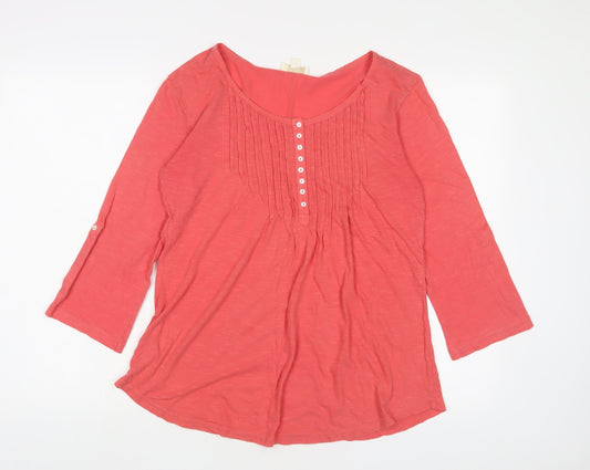 Womens UK Size 10 Pomodoro Pink Basic T-Shirt