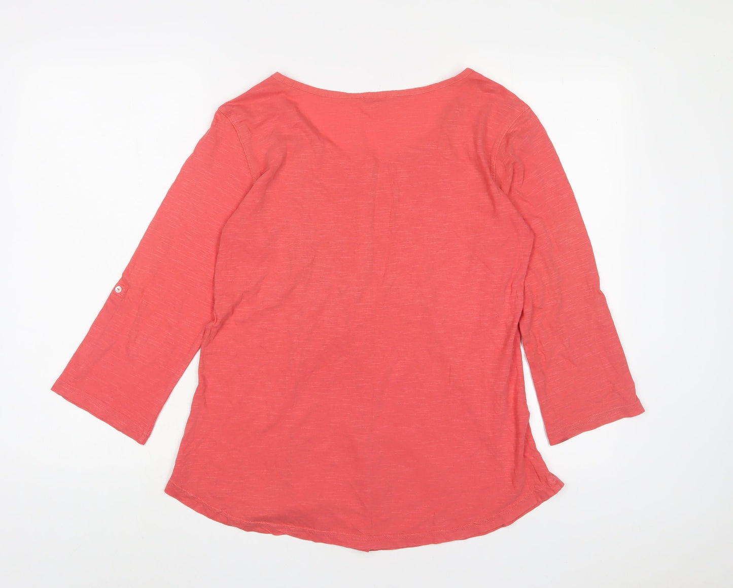 Womens UK Size 10 Pomodoro Pink Basic T-Shirt