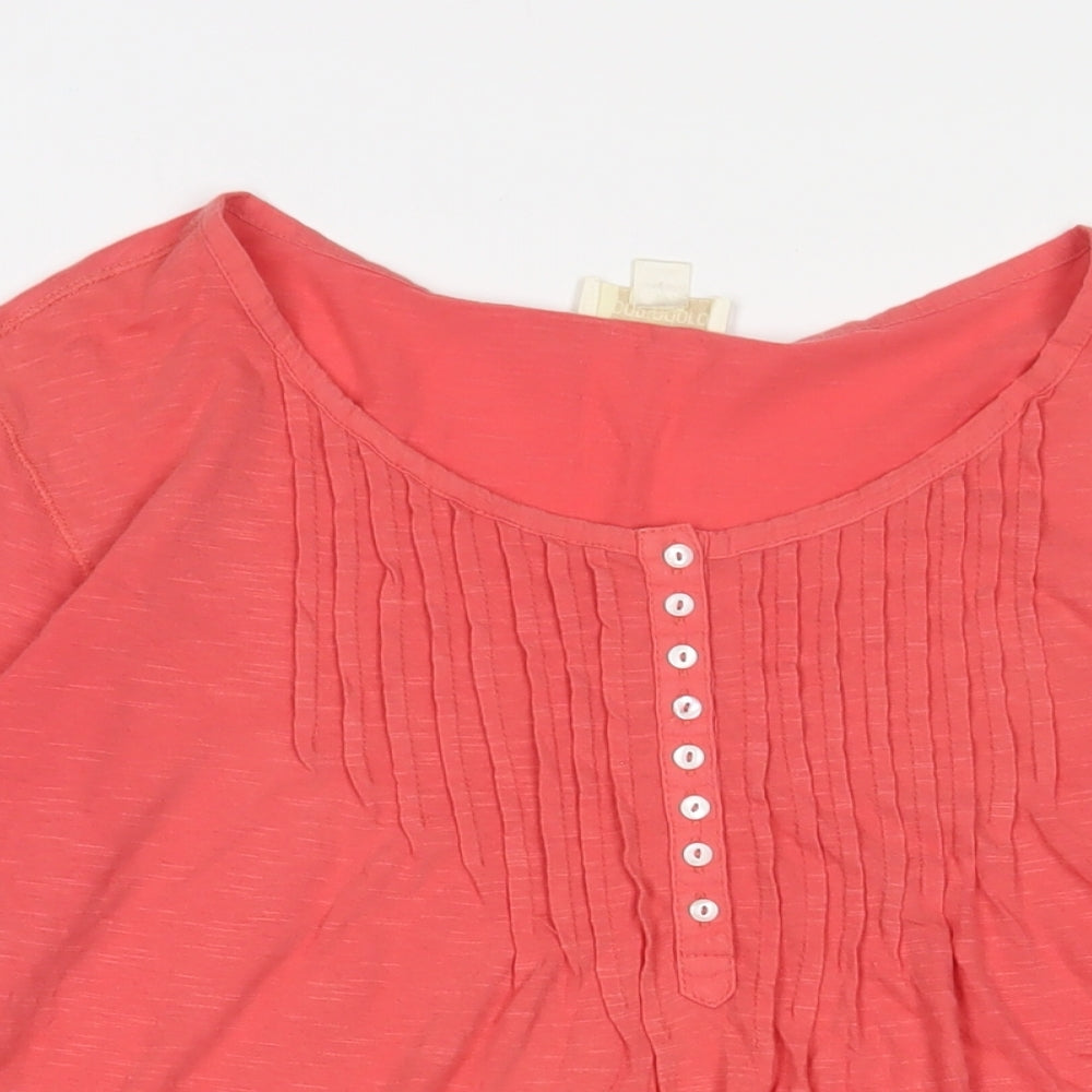 Womens UK Size 10 Pomodoro Pink Basic T-Shirt
