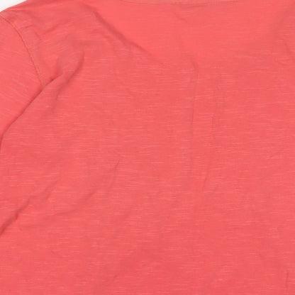 Womens UK Size 10 Pomodoro Pink Basic T-Shirt