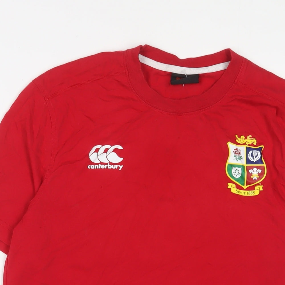 Mens UK Size S Canterbury Red  T-Shirt