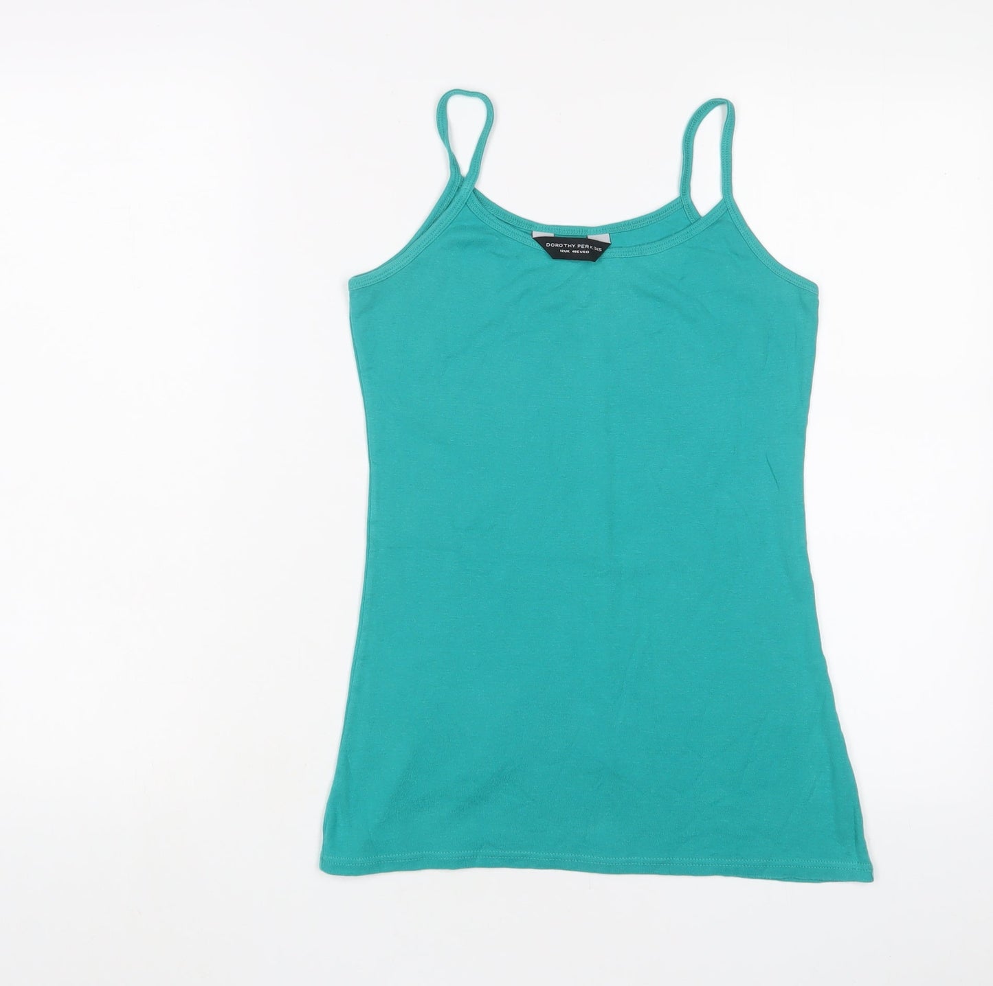 Womens UK Size 12 Dorothy Perkins Green Camisole Tank