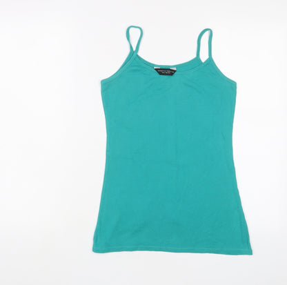 Womens UK Size 12 Dorothy Perkins Green Camisole Tank
