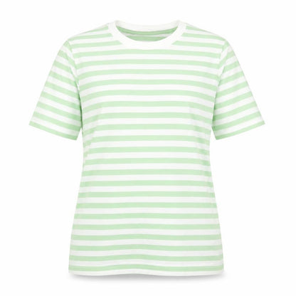 Womens UK Size M Pieces Green Basic T-Shirt