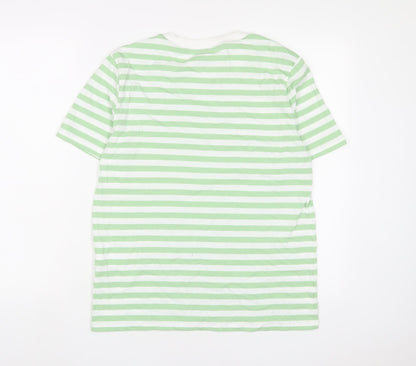 Womens UK Size M Pieces Green Basic T-Shirt