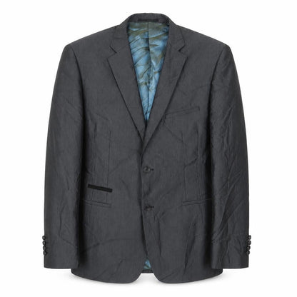 Veout Mens Grey Polyester Jacket Suit Jacket Size 42 Regular