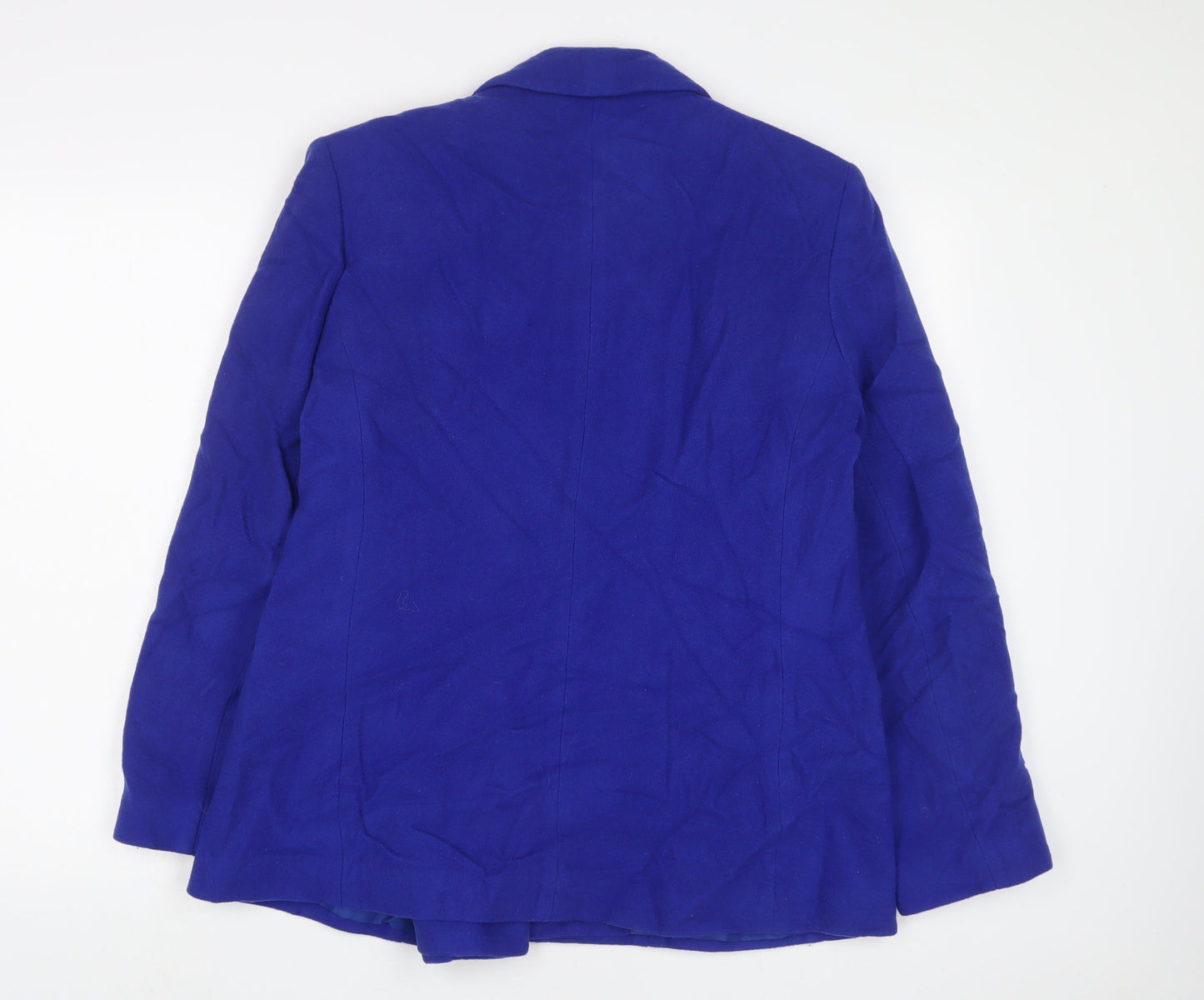MODE Womens Blue Jacket Size 16 Zip - Zip Pockets