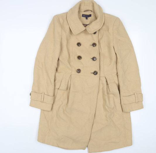Womens UK Size 6 Marks and Spencer Beige Overcoat