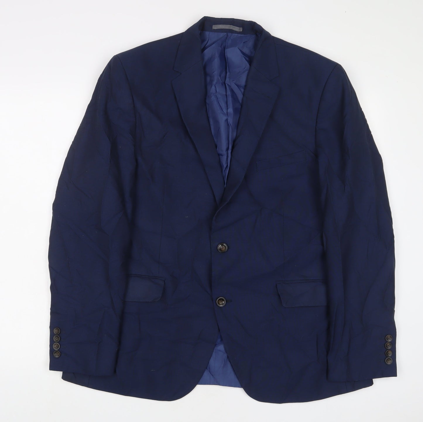 Mens UK Size 42 Marks and Spencer Regular Blue Suit Jacket