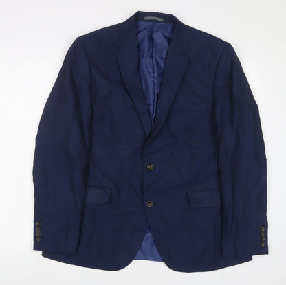 Mens UK Size 42 Marks and Spencer Regular Blue Suit Jacket