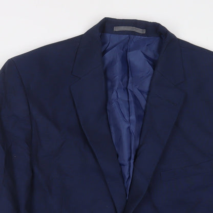 Mens UK Size 42 Marks and Spencer Regular Blue Suit Jacket