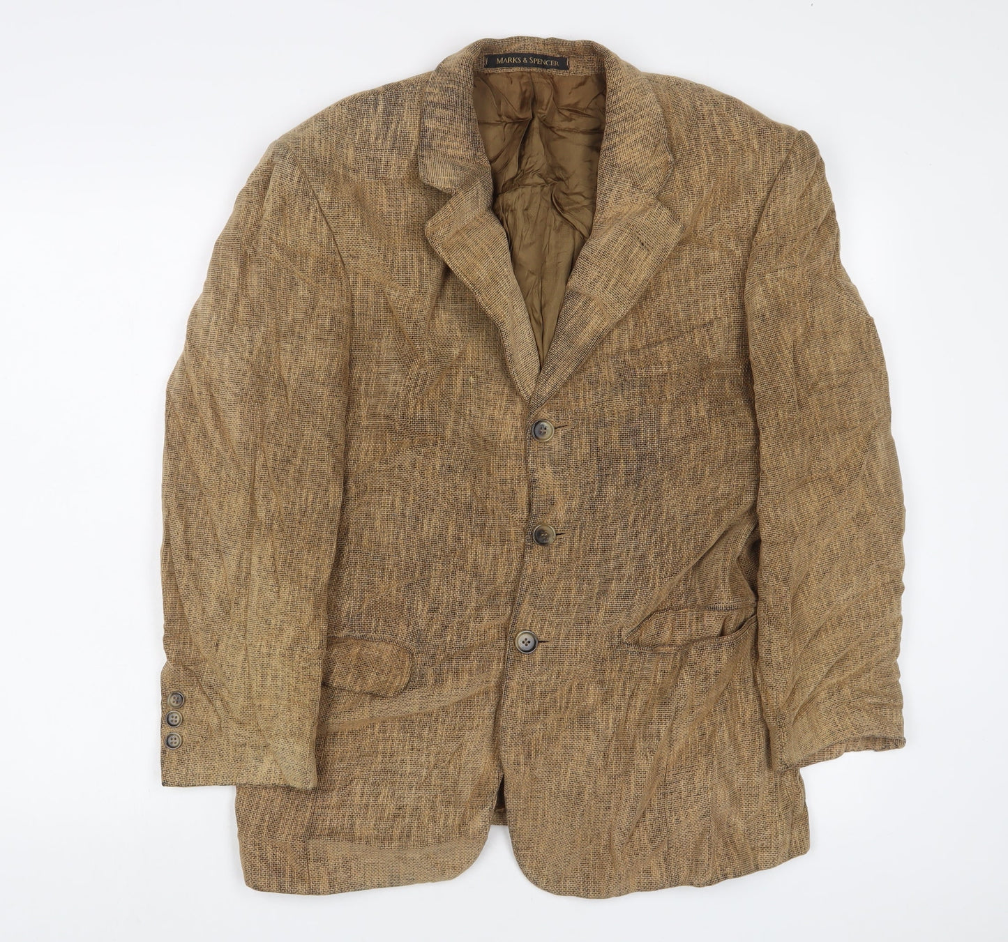 Mens UK Size 38 Marks and Spencer Regular Brown Suit Jacket
