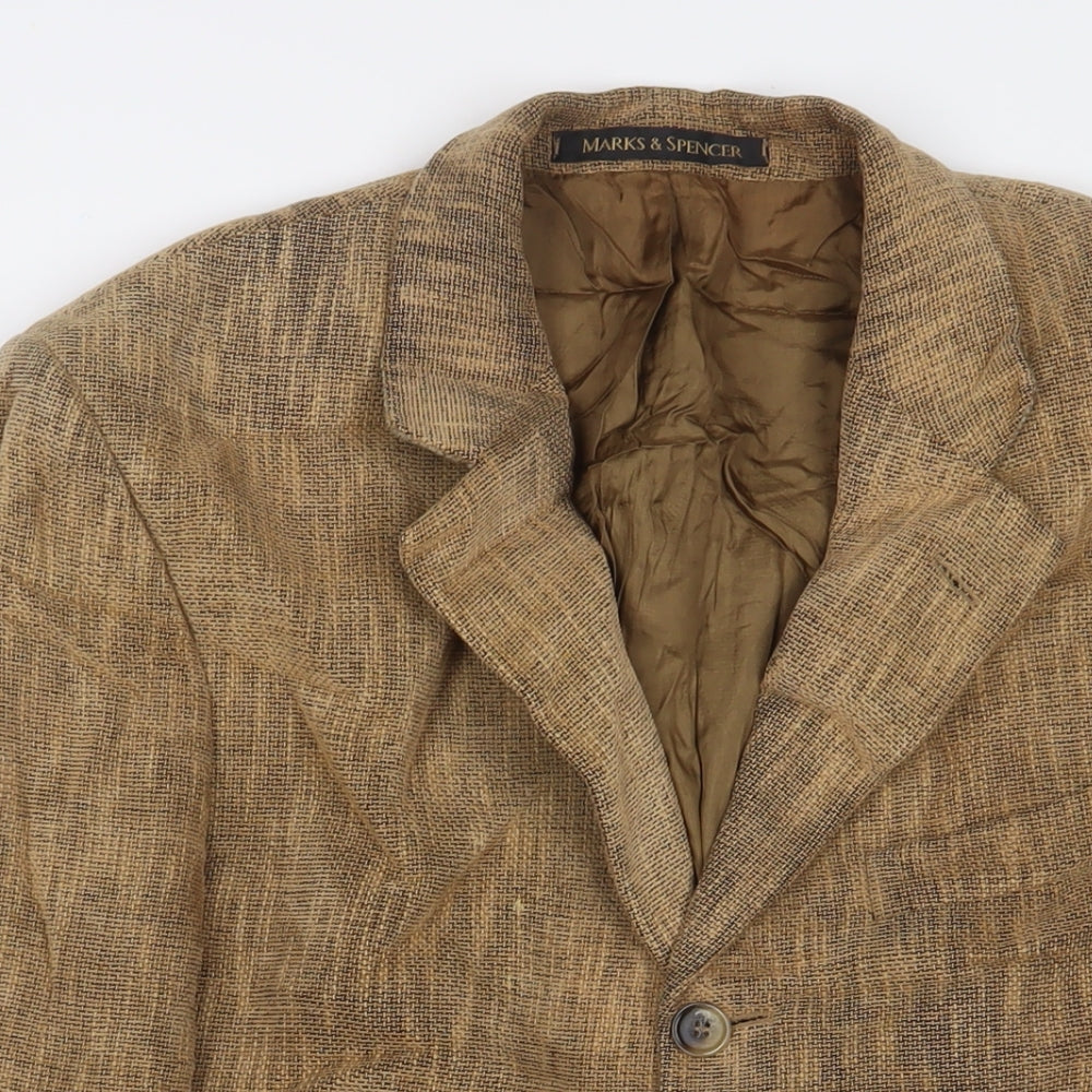 Mens UK Size 38 Marks and Spencer Regular Brown Suit Jacket