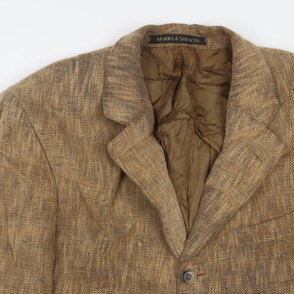 Mens UK Size 38 Marks and Spencer Regular Brown Suit Jacket
