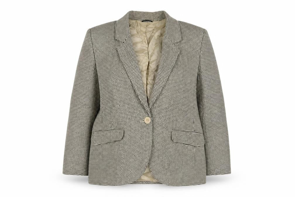 St Michael Womens Beige Jacket Blazer Size 12 Button