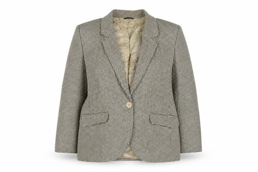 St Michael Womens Beige Jacket Blazer Size 12 Button