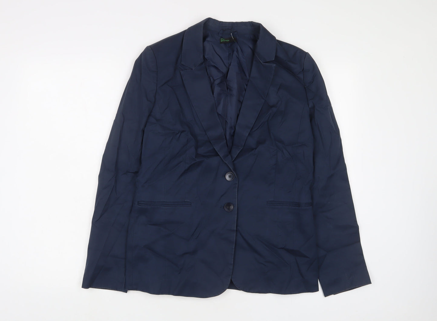 Womens UK Size 14 United Colors of Benetton Blue Jacket