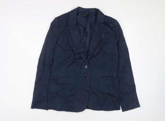 Womens UK Size 14 United Colors of Benetton Blue Jacket
