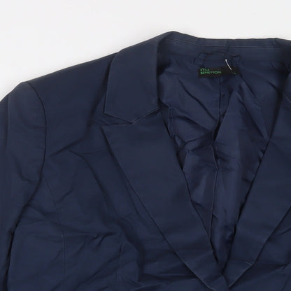 Womens UK Size 14 United Colors of Benetton Blue Jacket