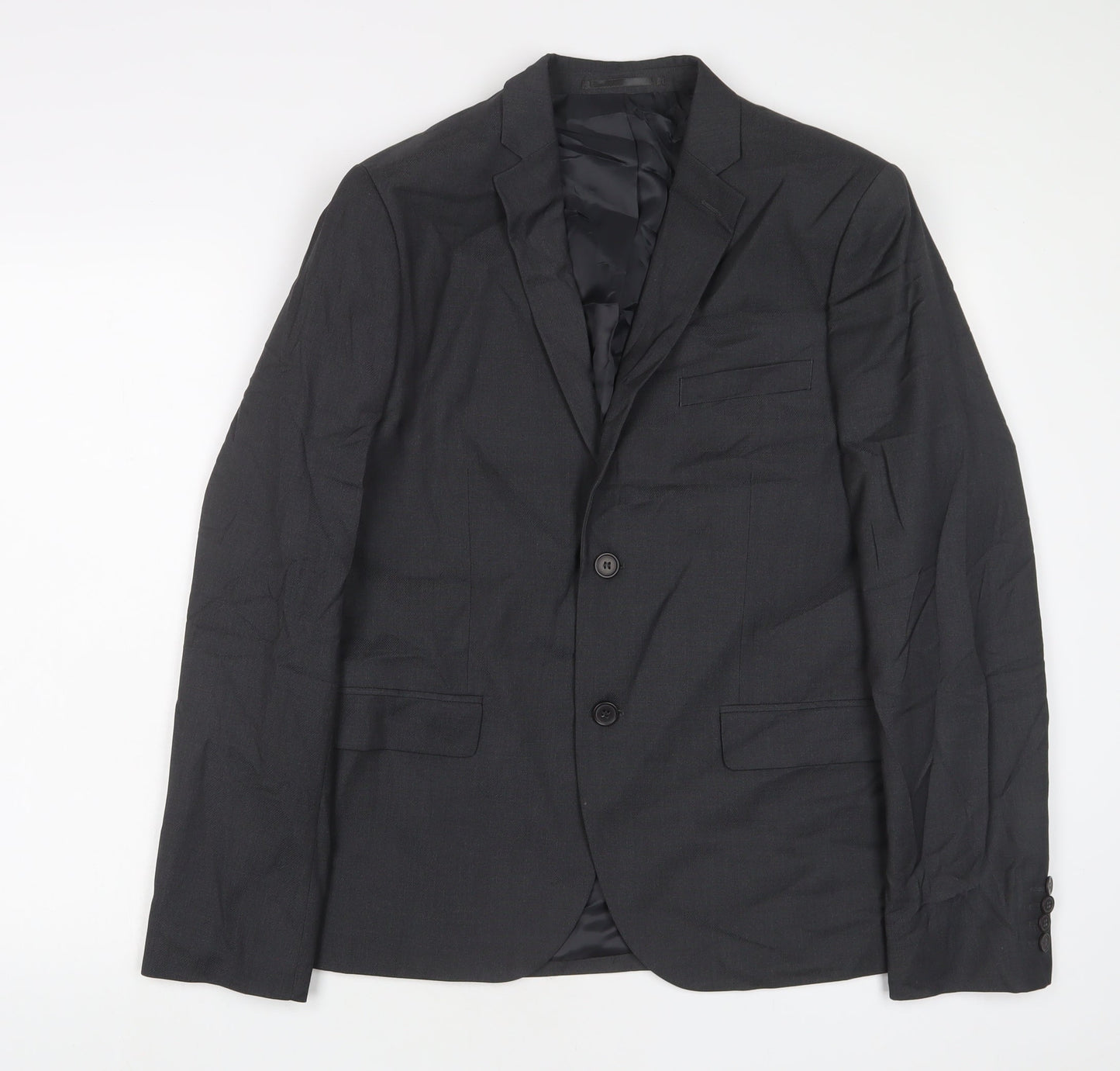 Mens UK Size 40 H&M Regular Grey Suit Jacket