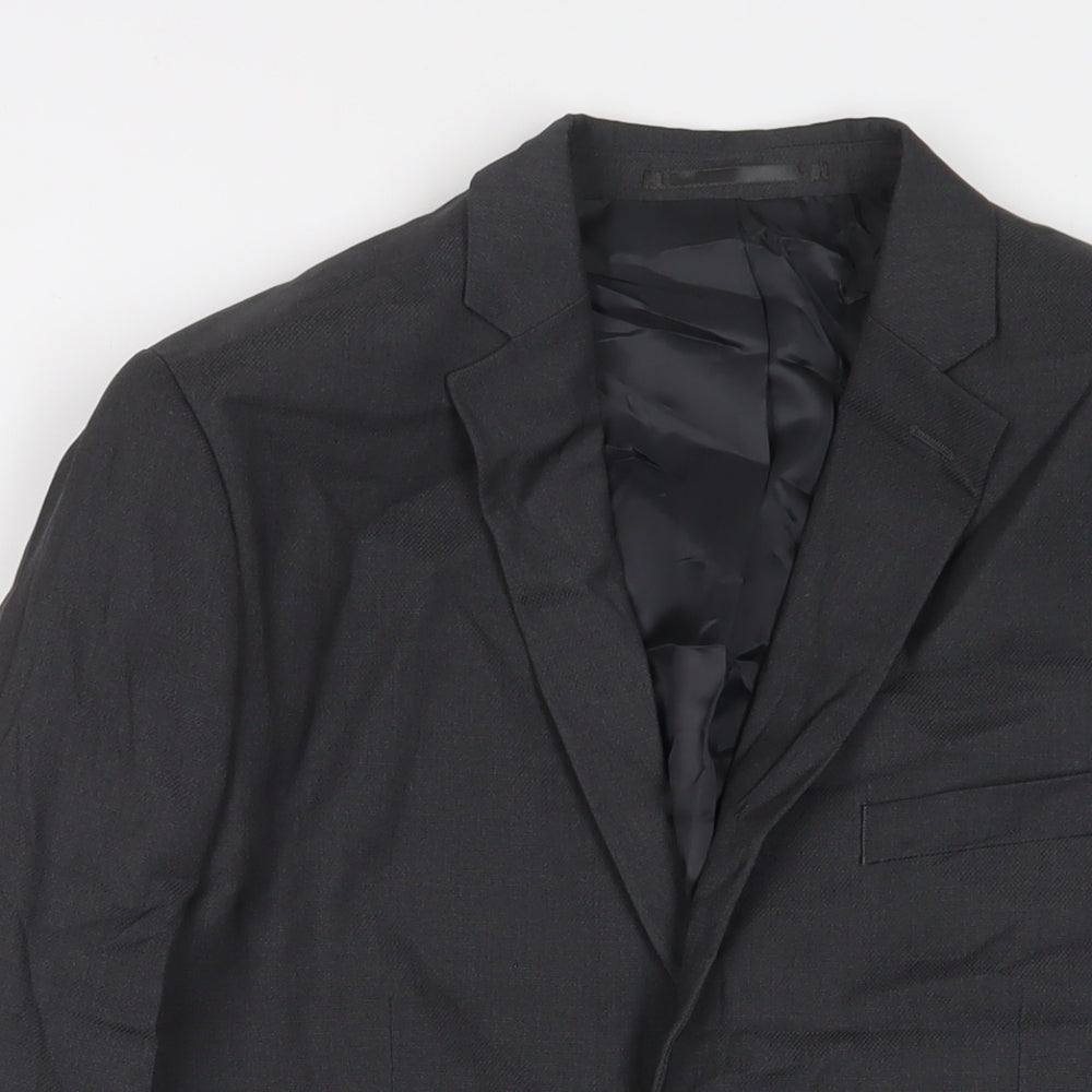 Mens UK Size 40 H&M Regular Grey Suit Jacket