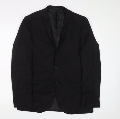 Mens UK Size 42 OneSixFive Regular Black Suit Jacket
