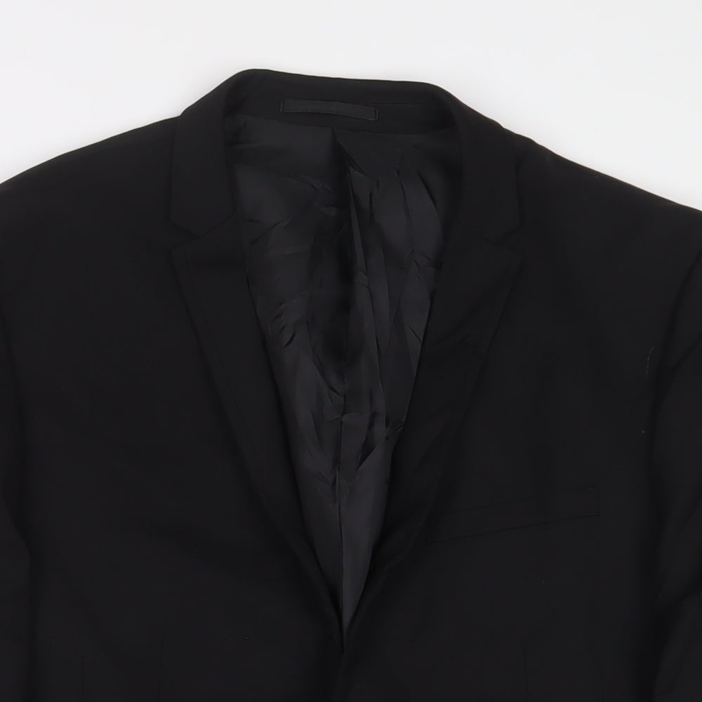 Mens UK Size 42 OneSixFive Regular Black Suit Jacket