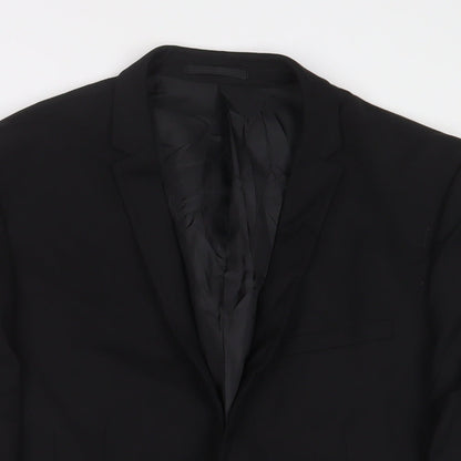 Mens UK Size 42 OneSixFive Regular Black Suit Jacket