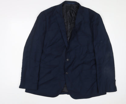 Mens UK Size 46 Tailor & Cutter Regular Blue Suit Jacket