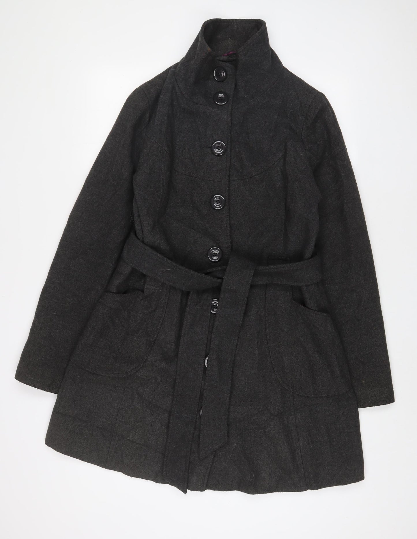 Womens UK Size 14 Miso Grey Overcoat