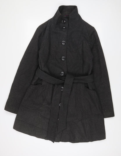 Womens UK Size 14 Miso Grey Overcoat