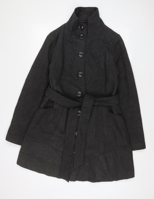 Womens UK Size 14 Miso Grey Overcoat