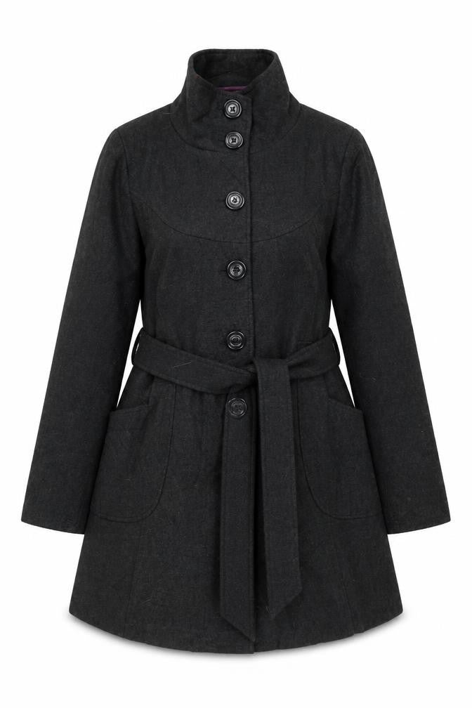 Womens UK Size 14 Miso Grey Overcoat