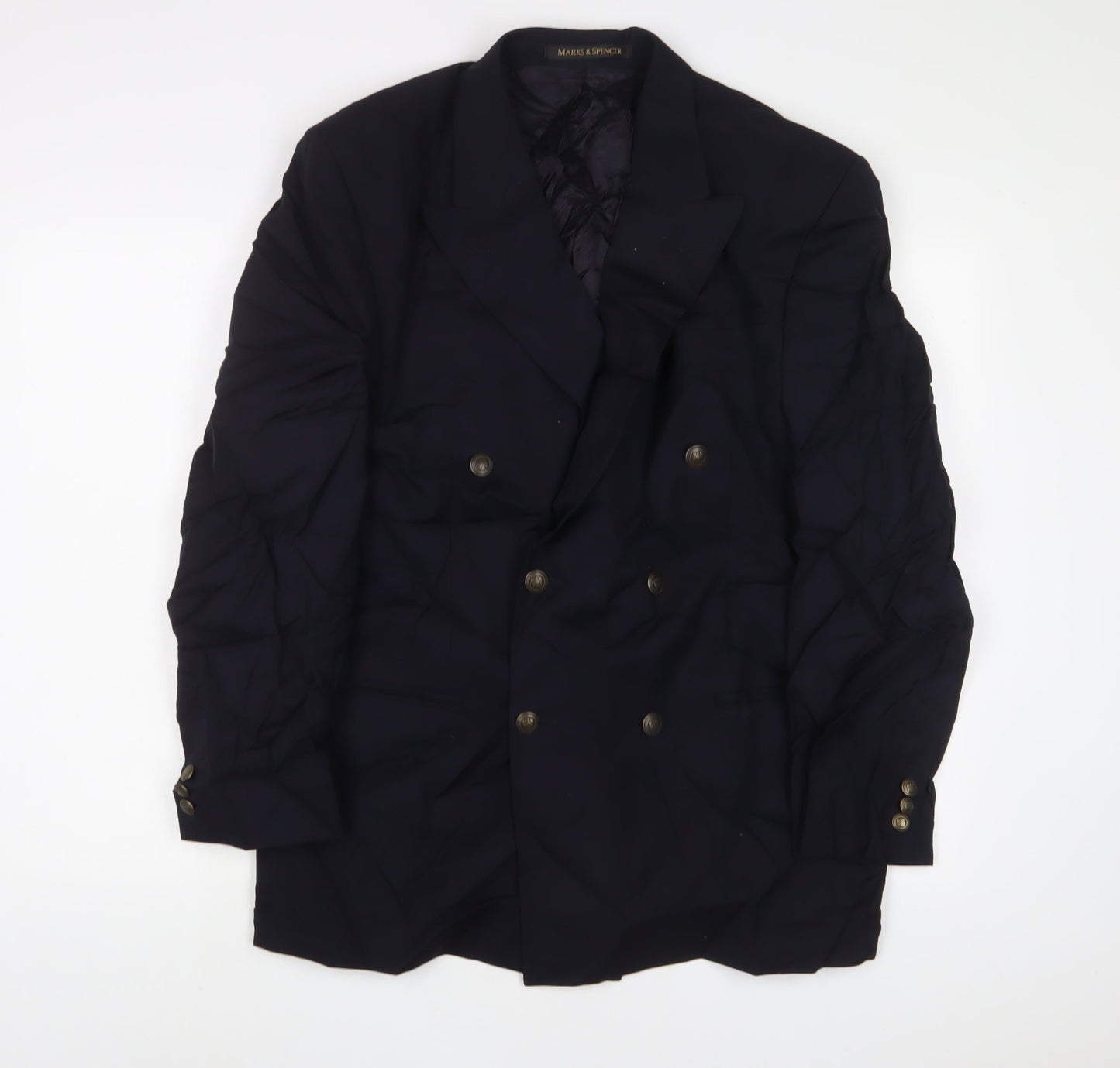 Mens UK Size 40 Marks and Spencer Regular Blue Suit Jacket