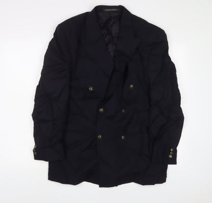 Mens UK Size 40 Marks and Spencer Regular Blue Suit Jacket