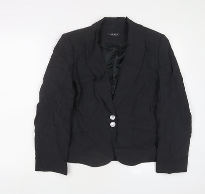 Alex & Co Womens Grey Jacket Blazer Size 14 Button