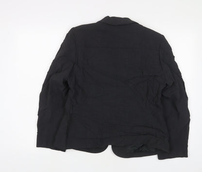 Alex & Co Womens Grey Jacket Blazer Size 14 Button