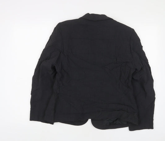 Alex & Co Womens Grey Jacket Blazer Size 14 Button