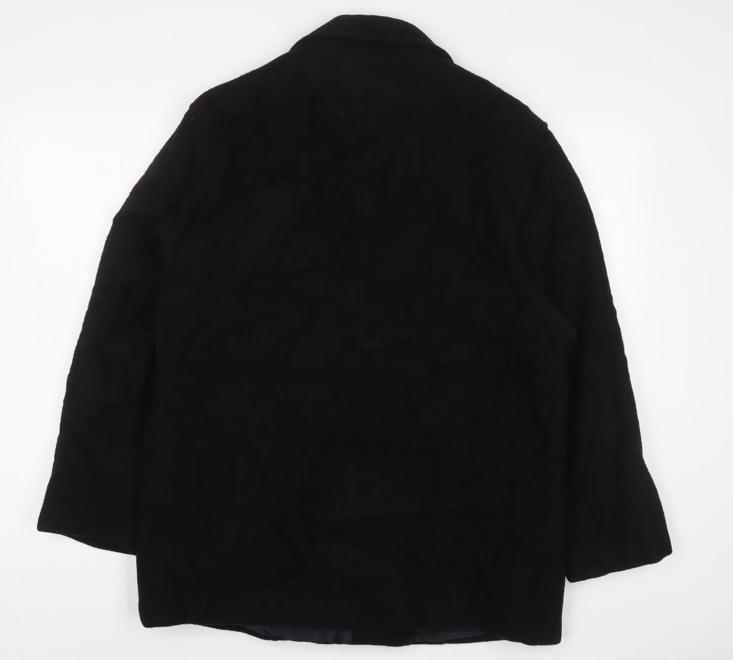 Classic Womens Black Jacket Coat Size 18 Button