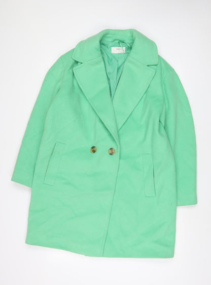 Womens UK Size 14 Marks and Spencer Green Overcoat