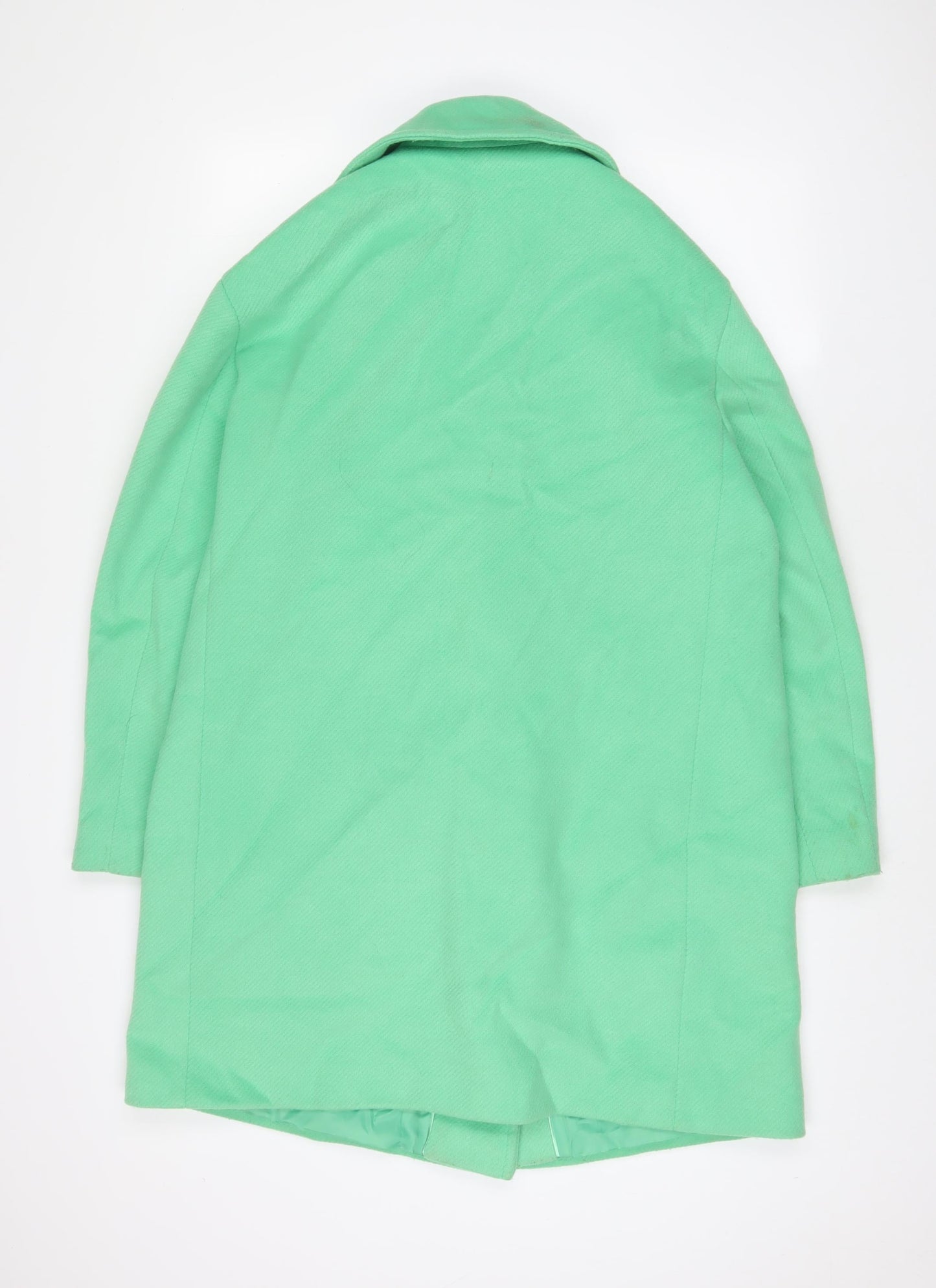 Womens UK Size 14 Marks and Spencer Green Overcoat