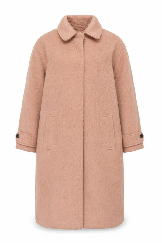 ASOS Womens Pink Overcoat Coat Size 10 Button